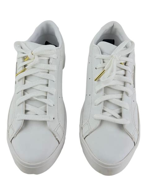 tênis couro adidas originals sleek w branco|Tênis Couro adidas Originals Sleek W Branco .